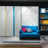 letto a scomparsa altea book sofa con divano e libreria